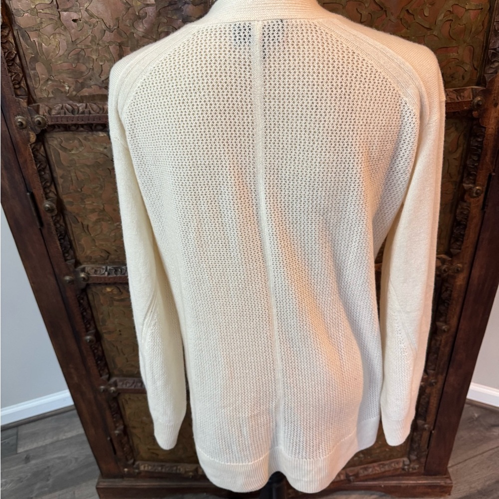 Rag & Bone Elegant Cream V-Neck Women's cashmere Sweater S/P - Picture 3 of 7
